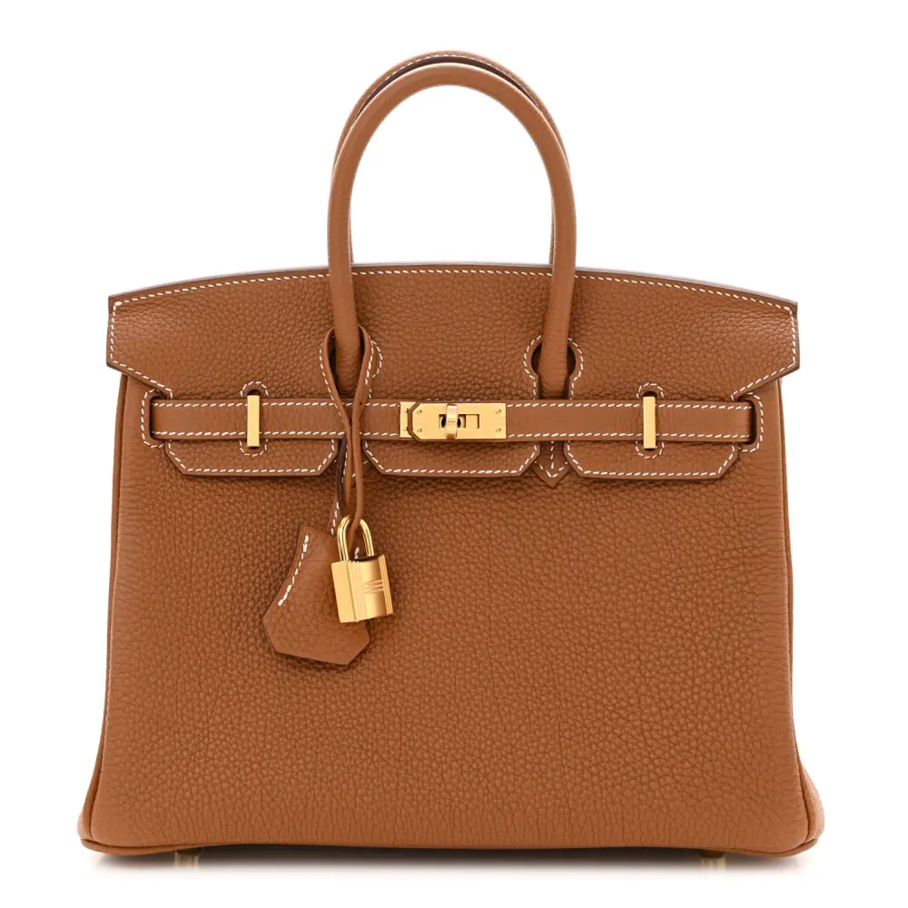Hermès Birkin 25 Brown Togo Leather Gold Hardware