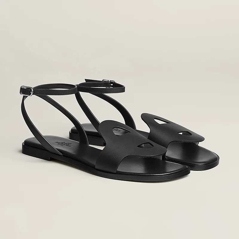 HERMES Julie Black Sandal