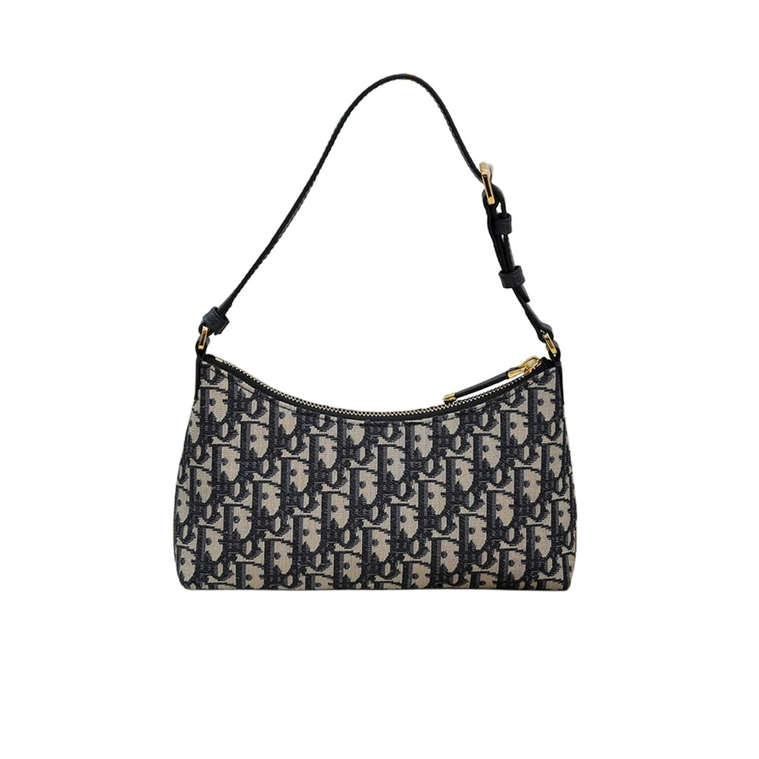 Dior 30 Montaigne Cigale Mini Bag In Blue Dior Oblique Jacquard Gold Hardware