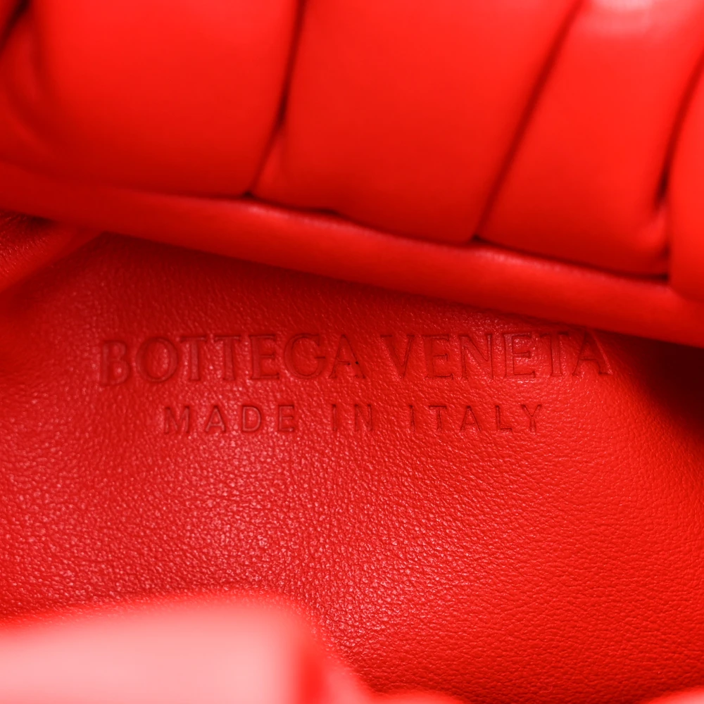 Bottega Veneta Small The Shoulder Pouch Red Smooth Butter Calfskin Leather