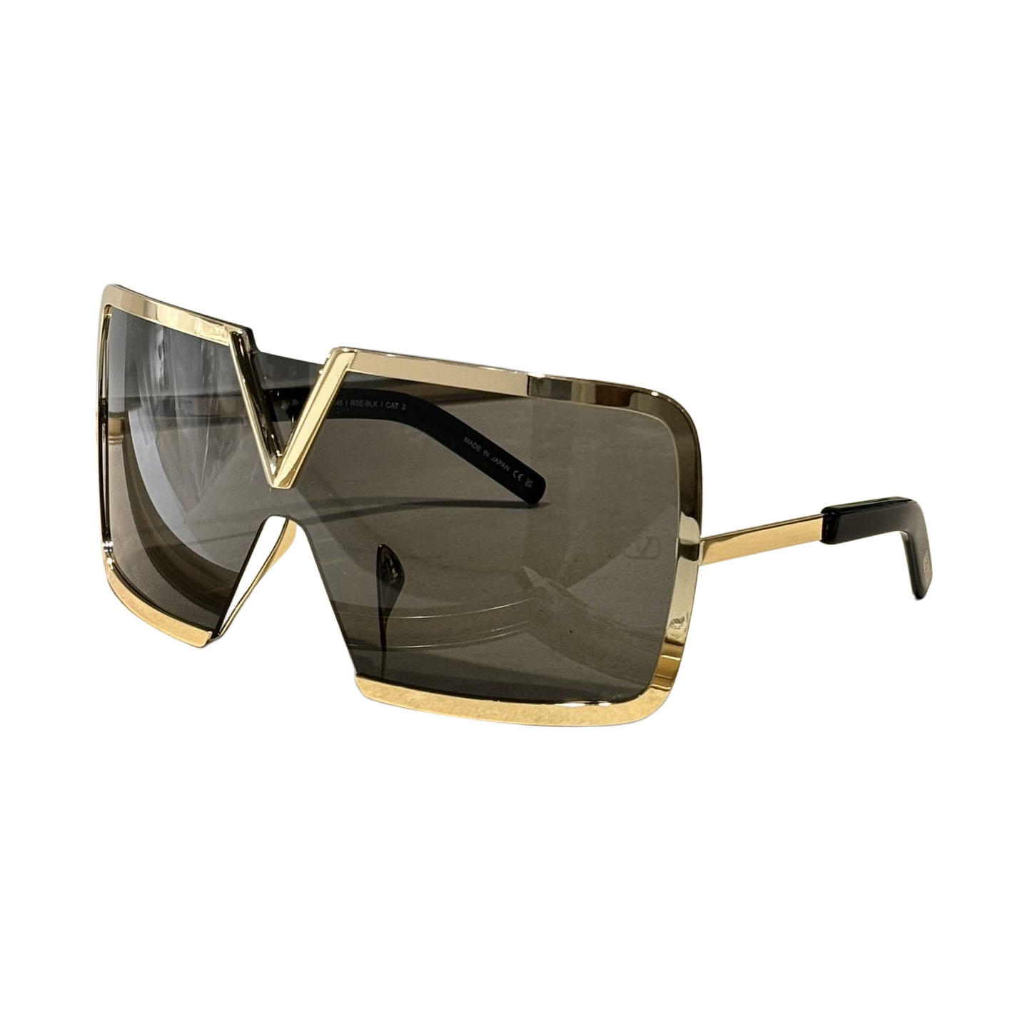 Valentino Mask glasses black gold/black silver/black/yellow gold color Size 146-0-118