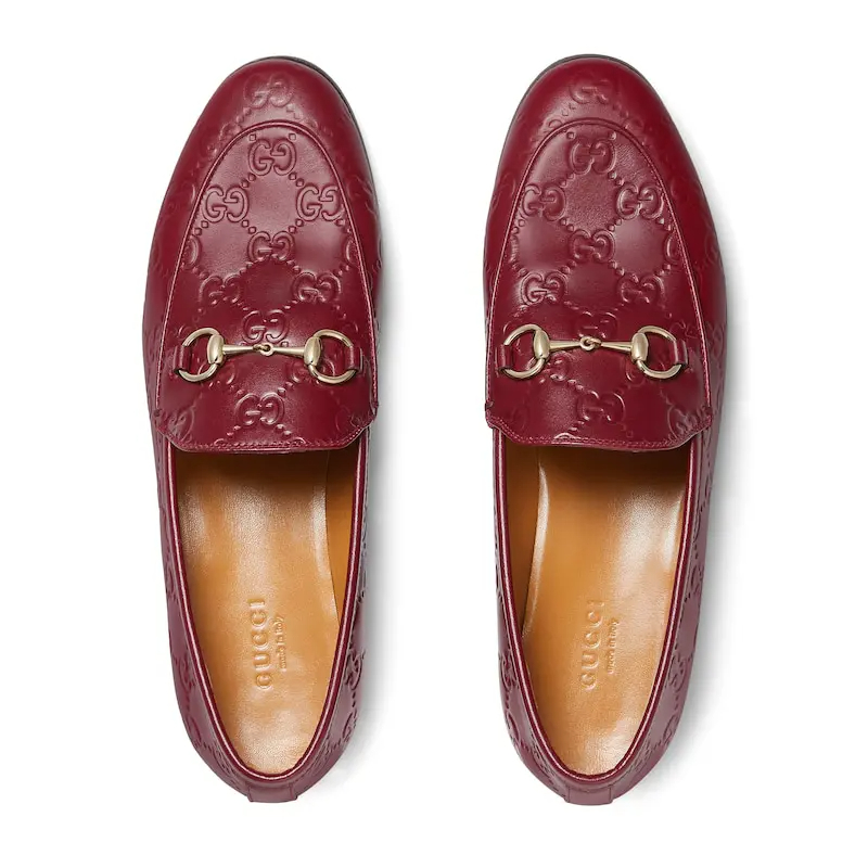 Gucci red loafers
