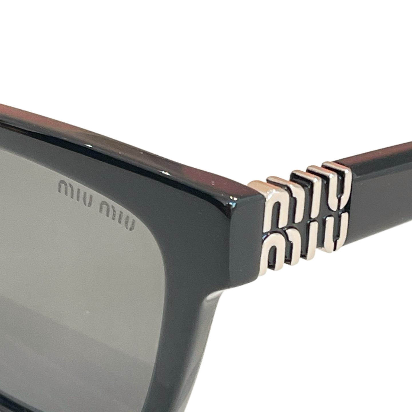 Miu Miu square frame glasses black/ivory/pink/green/leopard color Size 55口20-140