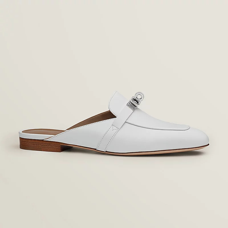 HERMES Oz Mule white Slippers