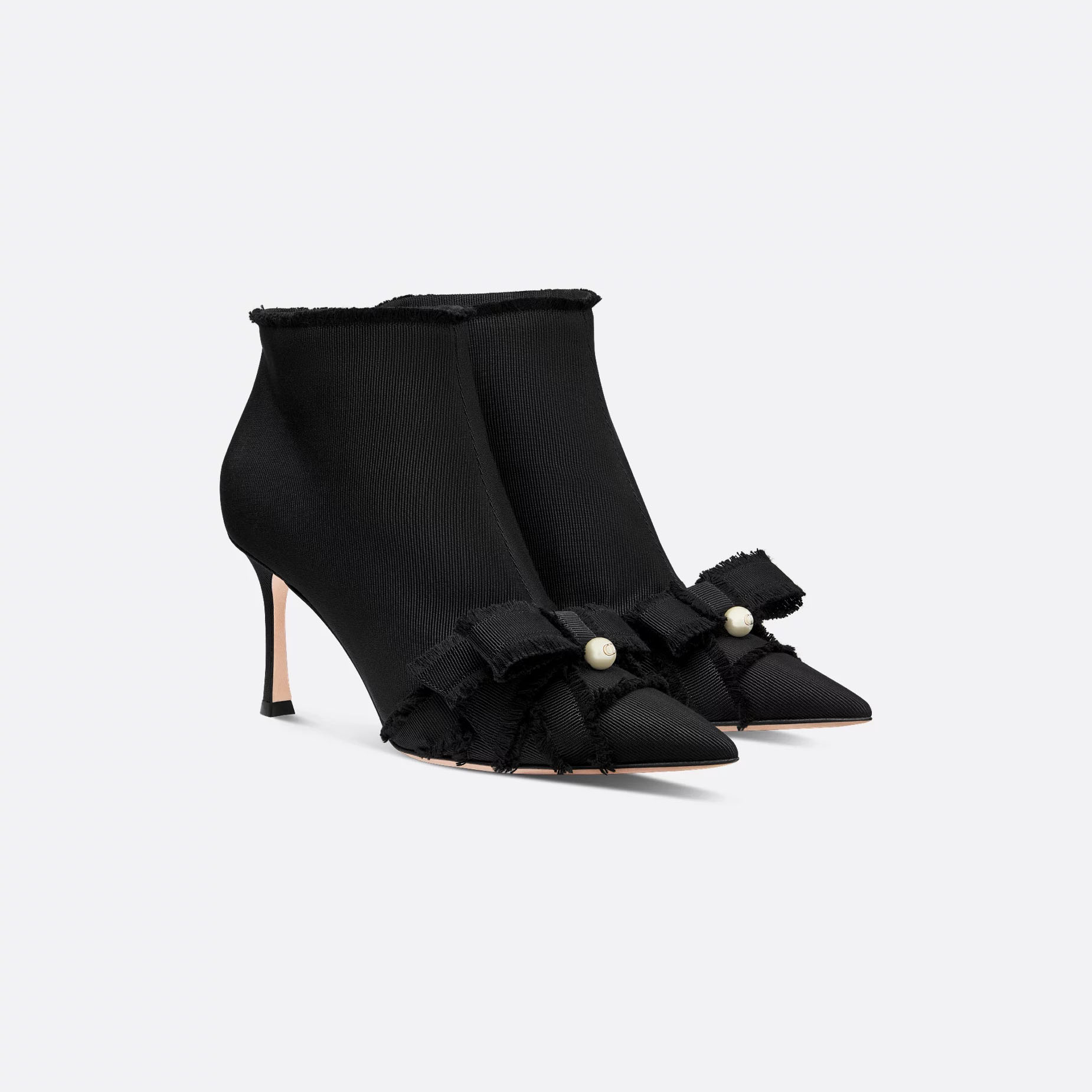 Dior ankle black boots with high heels