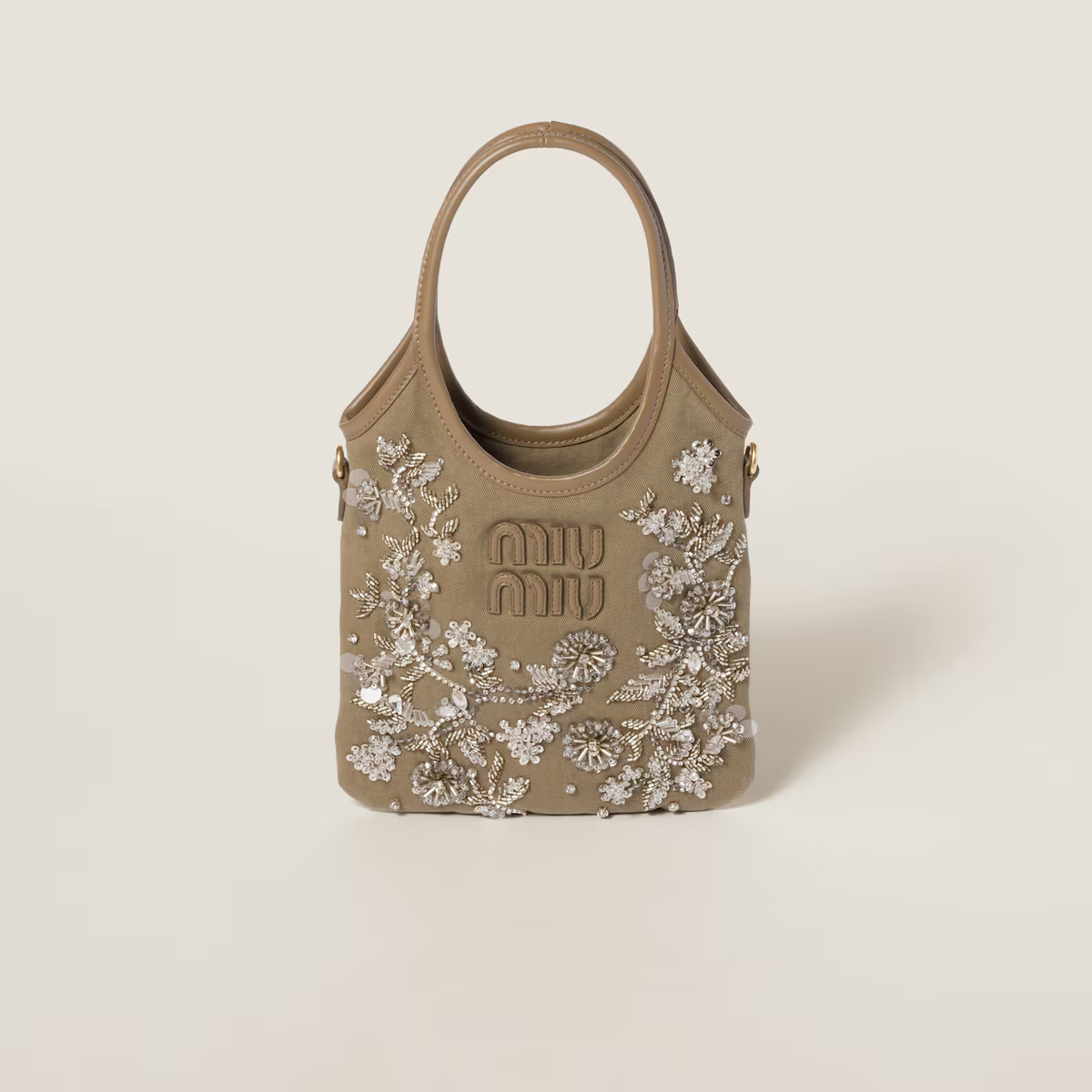 Miu Miu IVY Beaded embroidery Shoulder Bags