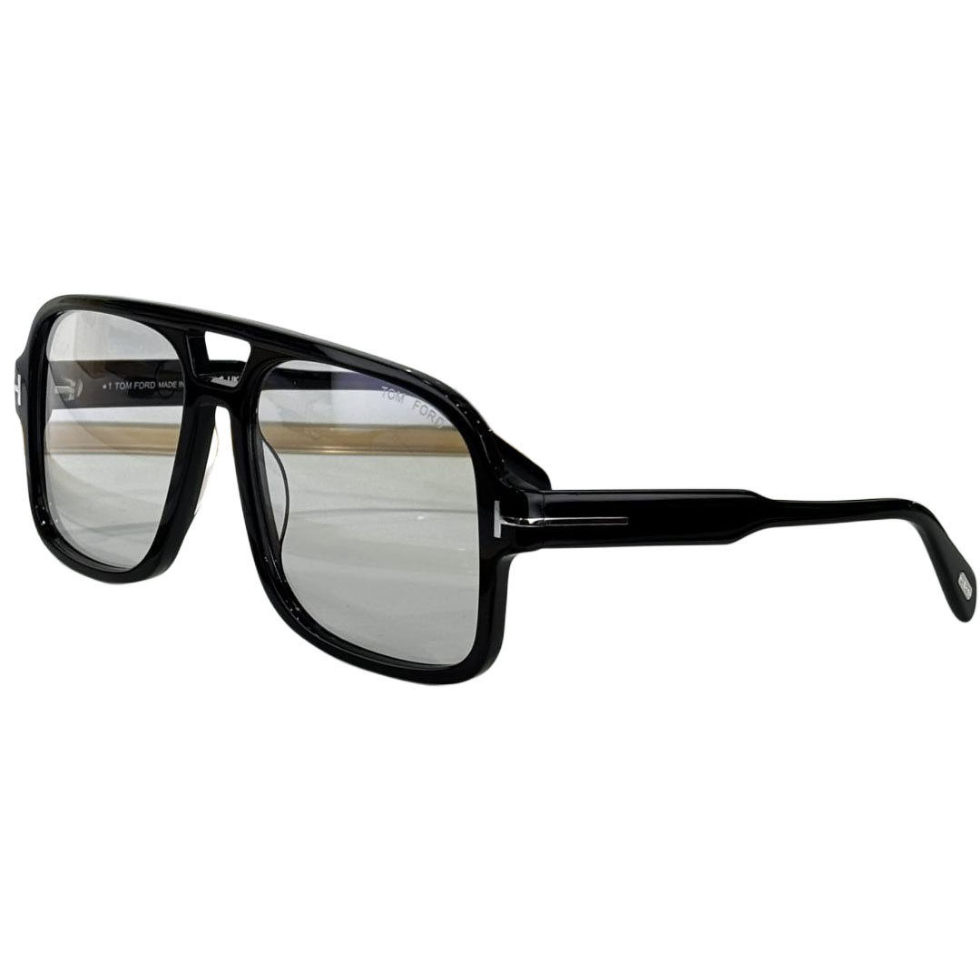 Tom Ford Pilot glasses transparent black/blue black/black/yellow black/black sepia/grey blue/leopard brown/citron leopard color Size 60口18-140