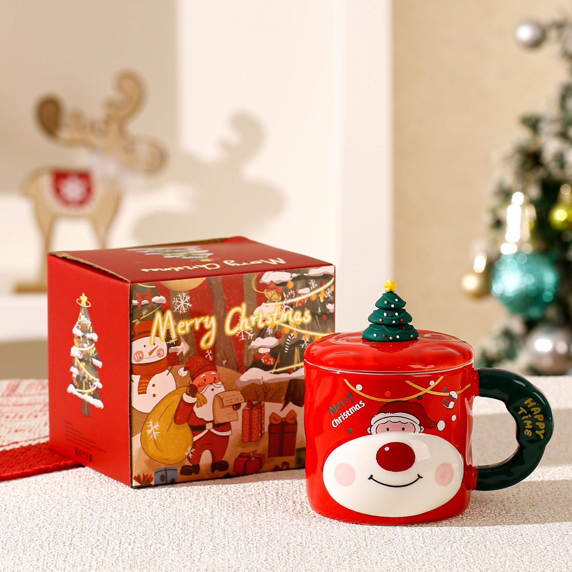 Reindeer Christmas Mug