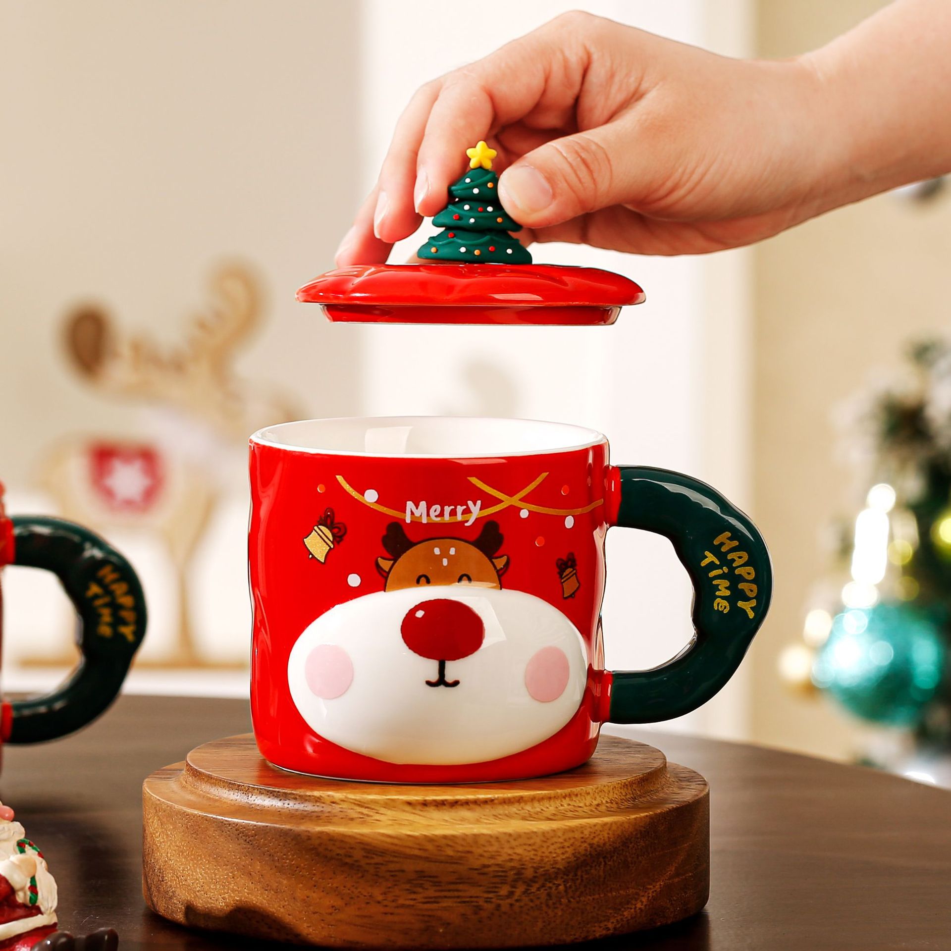 Reindeer Christmas Mug