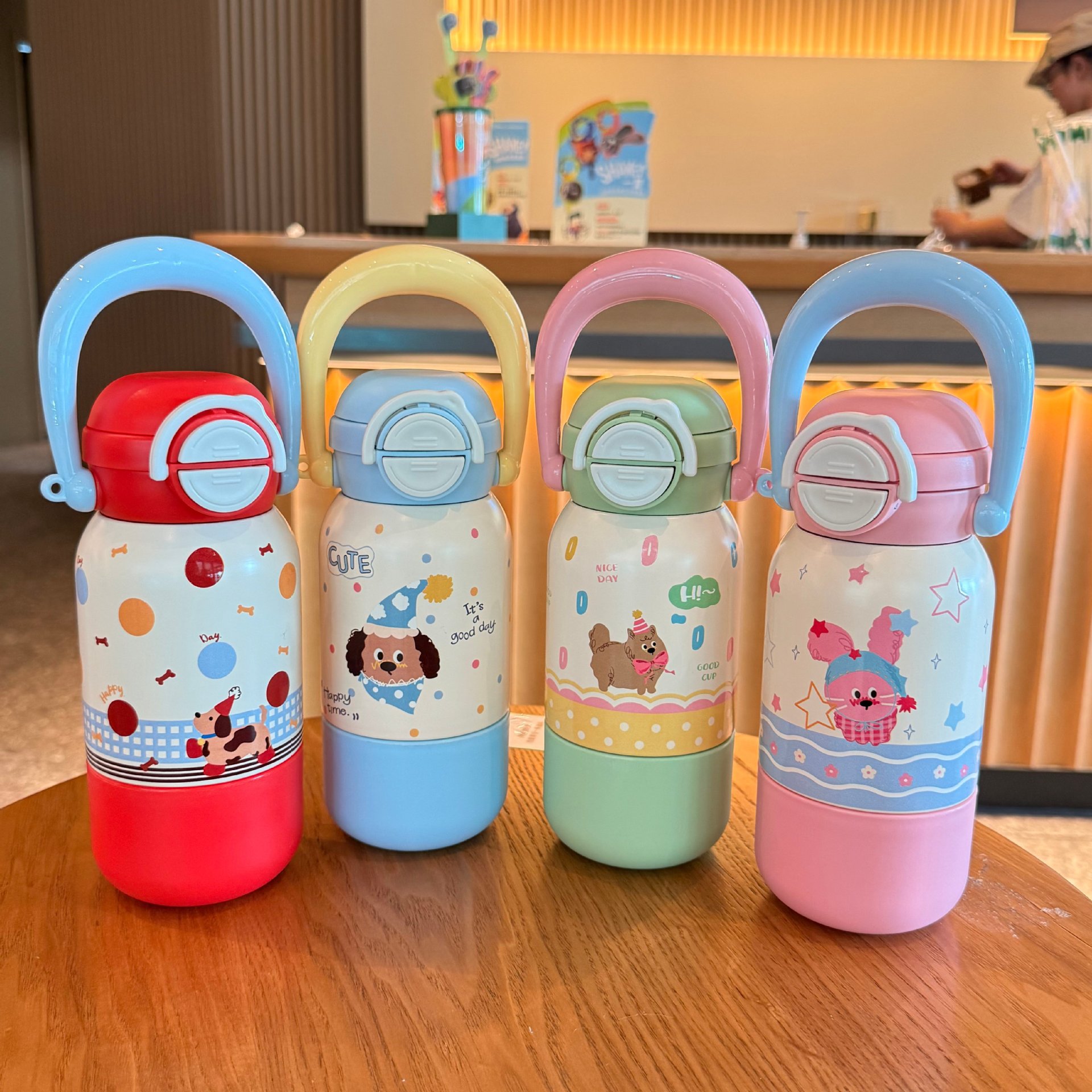 Happy Dog Thermos Bottle