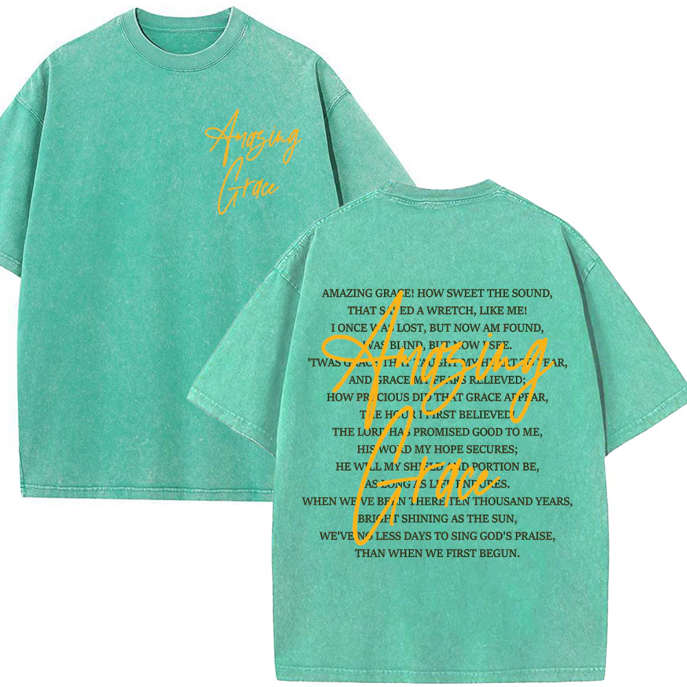 Amazing Grace Unisex Washed T-Shirt