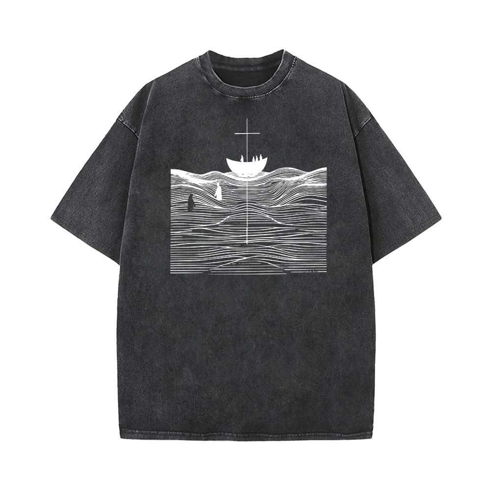 Walk on Water Unisex Washed T-Shirt