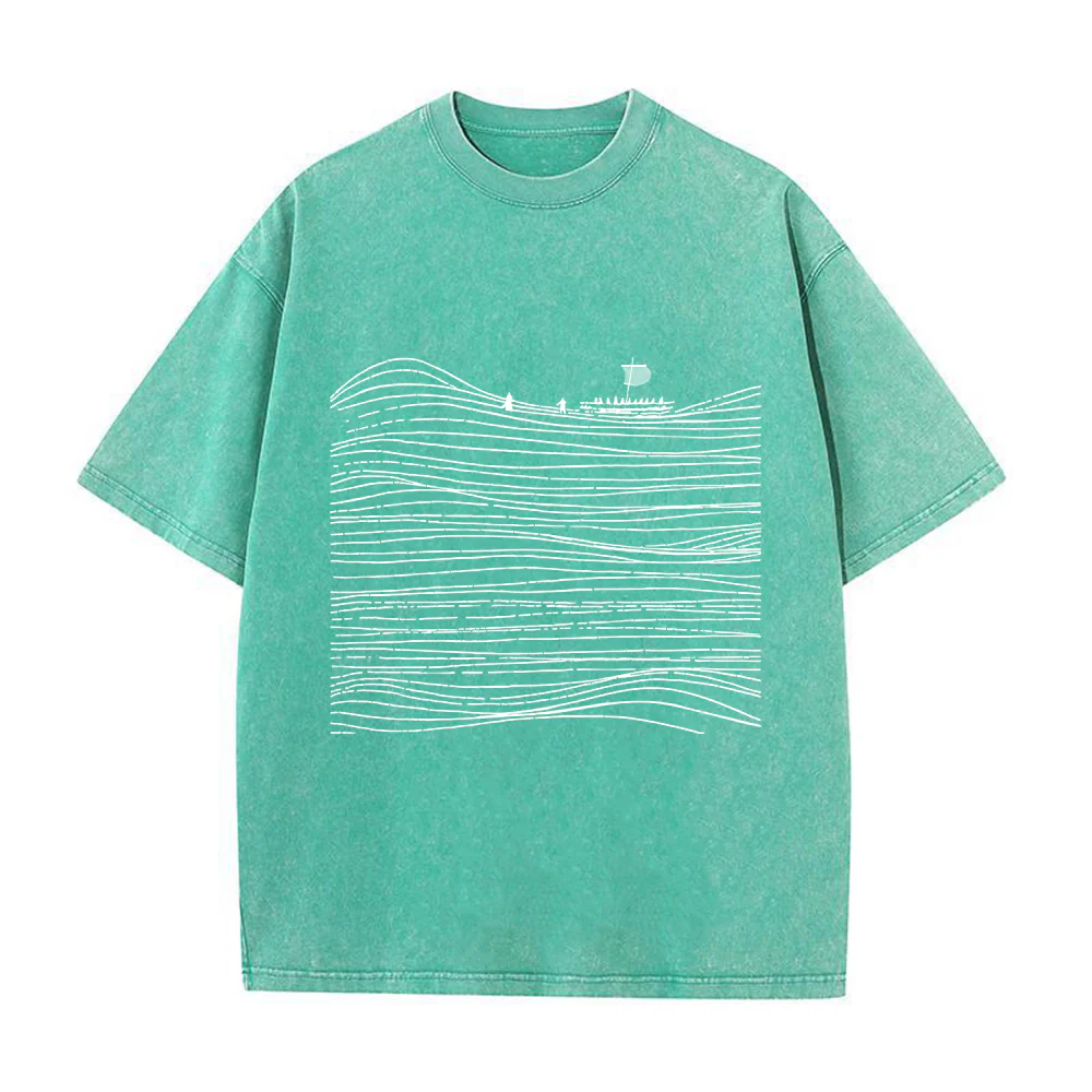 Walk on Water Christian Unisex Washed T-Shirt