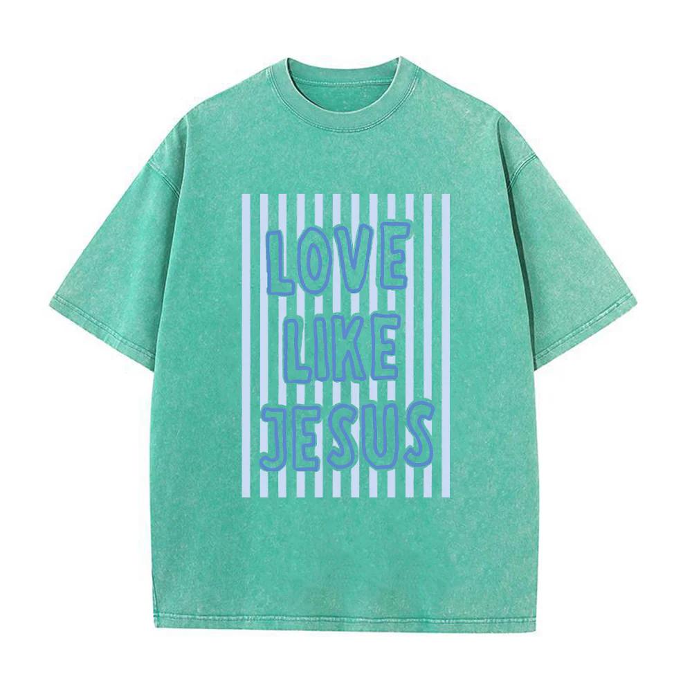 Love Like Jesus Unisex Washed T-shirt