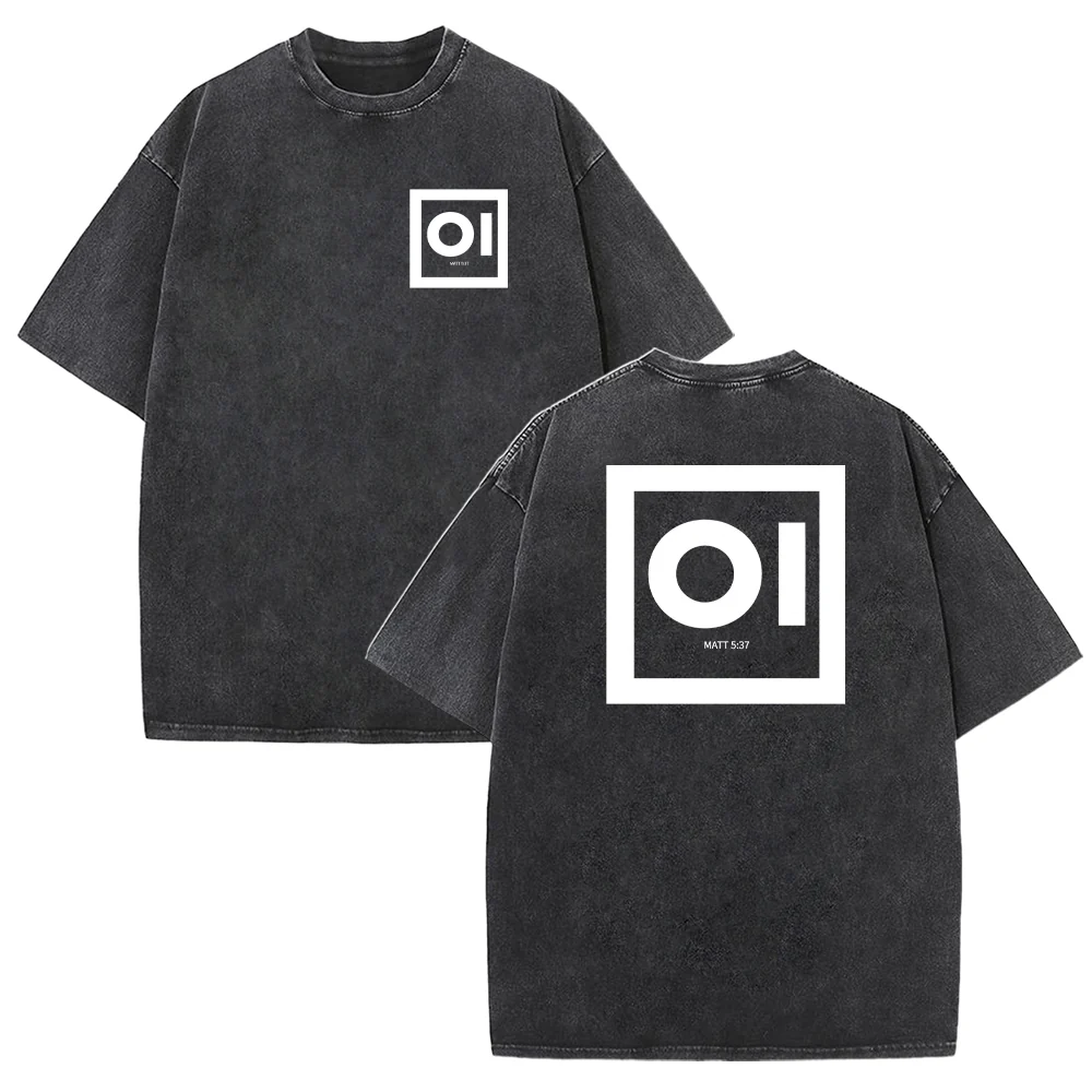 Yes & No Matthew 5:37 Unisex Washed T-Shirt
