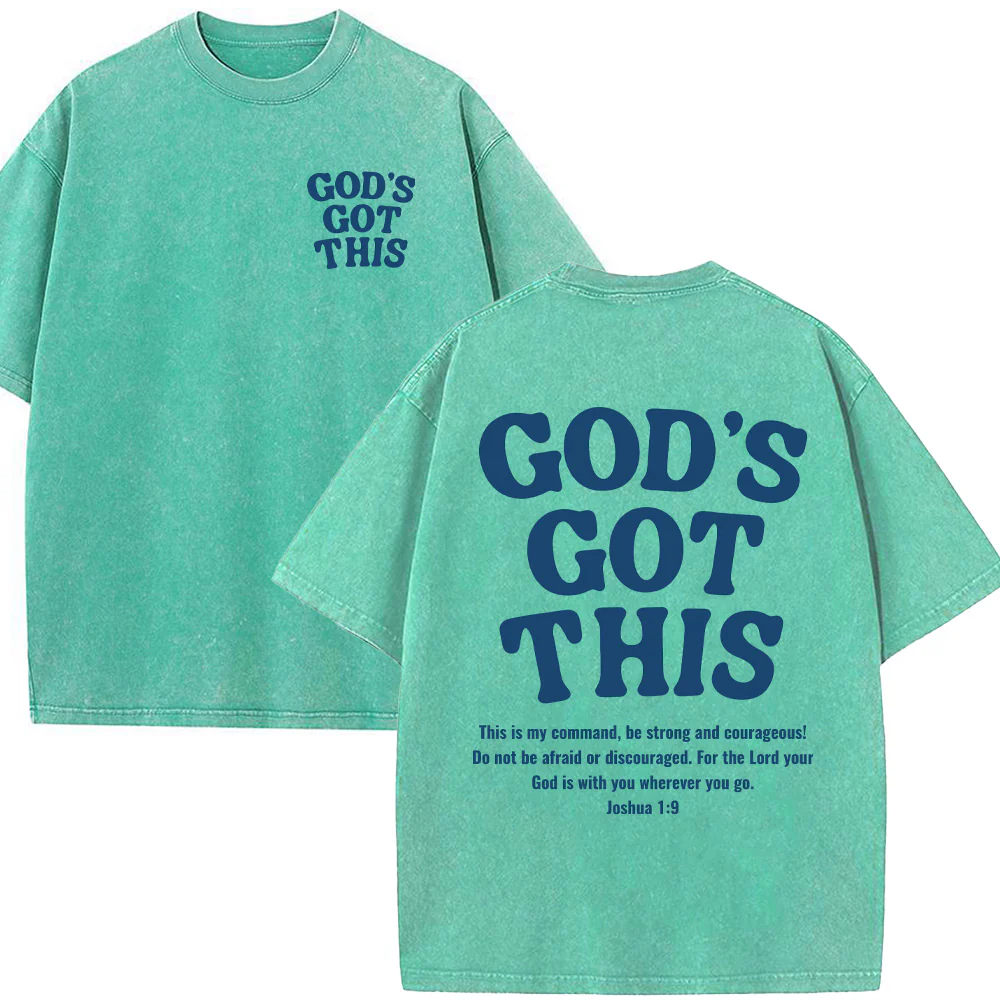 God��s Got This Unisex Washed T-Shirt