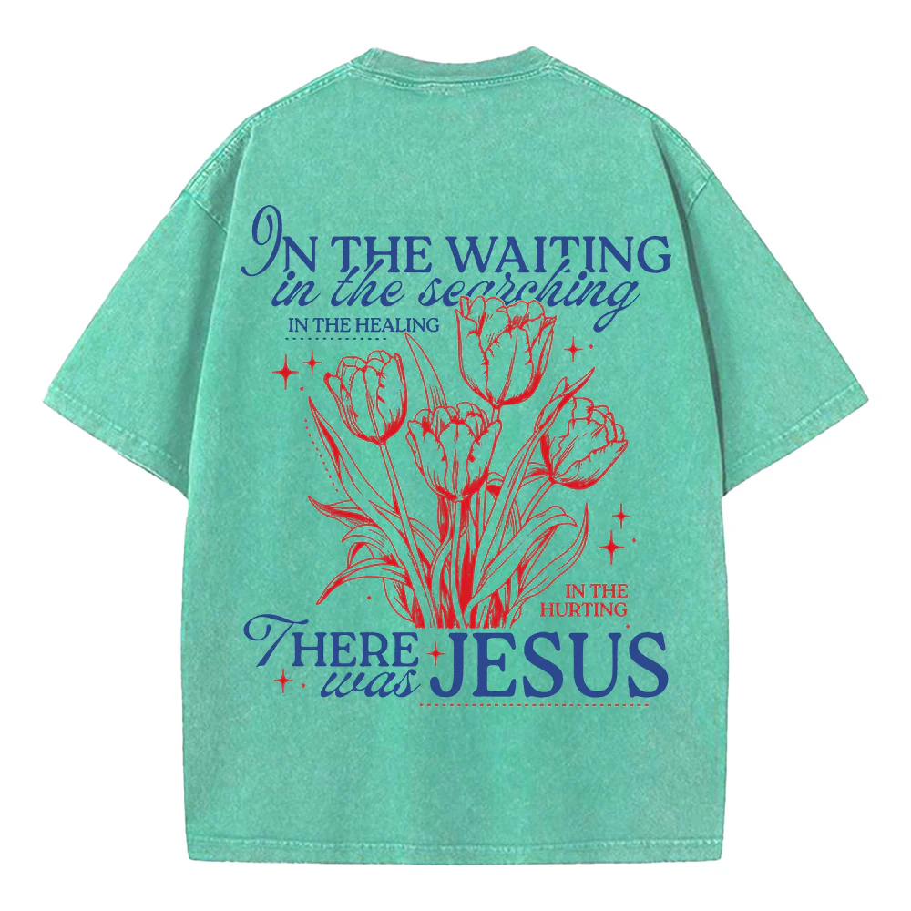 In the Waiting Unisex Washed T-shirt